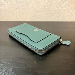 Coach Long Wallet in Teal